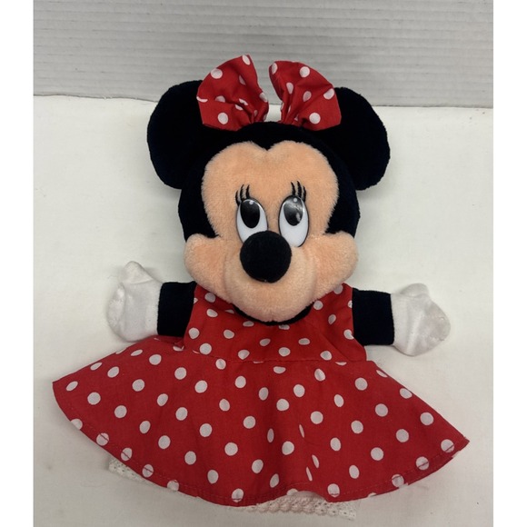 Mattel Other - Disney‎ Land Minnie Mouse Hand Puppet By Mattel 11" Vintage 1993 polka dot dress
